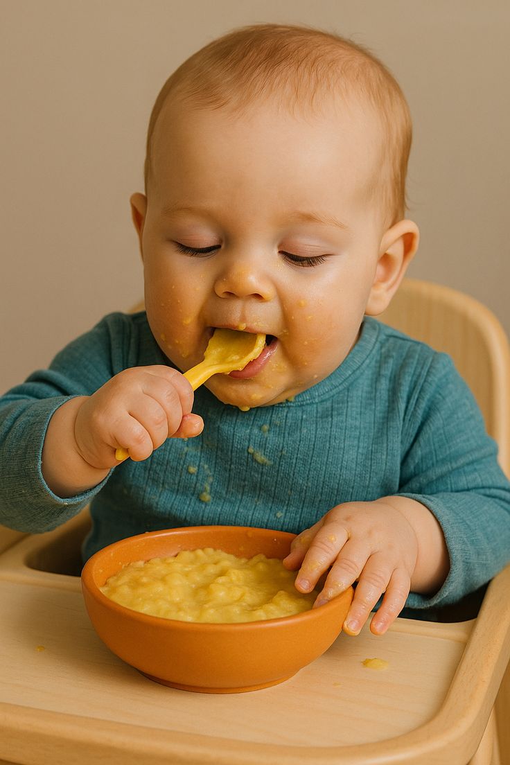 Joyful baby with a big toothless smile
